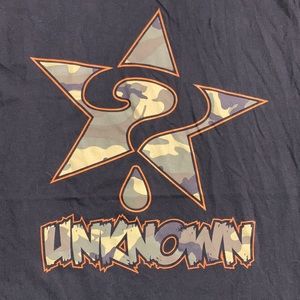 Unknown Industries Men’s Graphic T-Shirt Original Star Camo Size Medium